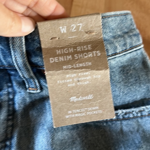 NWT Madewell High Rise Denim Shorts - Picture 5 of 8